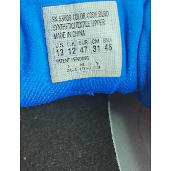 Skechers GOrun Ride 3 Running Shoes Blue Red White Men’s Size 13 Lightweight - Picture 11 of 13